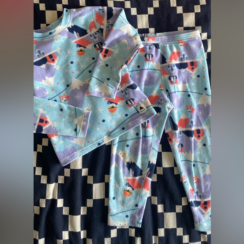 Burton Kids fleece Set in Light Blue and Lavender